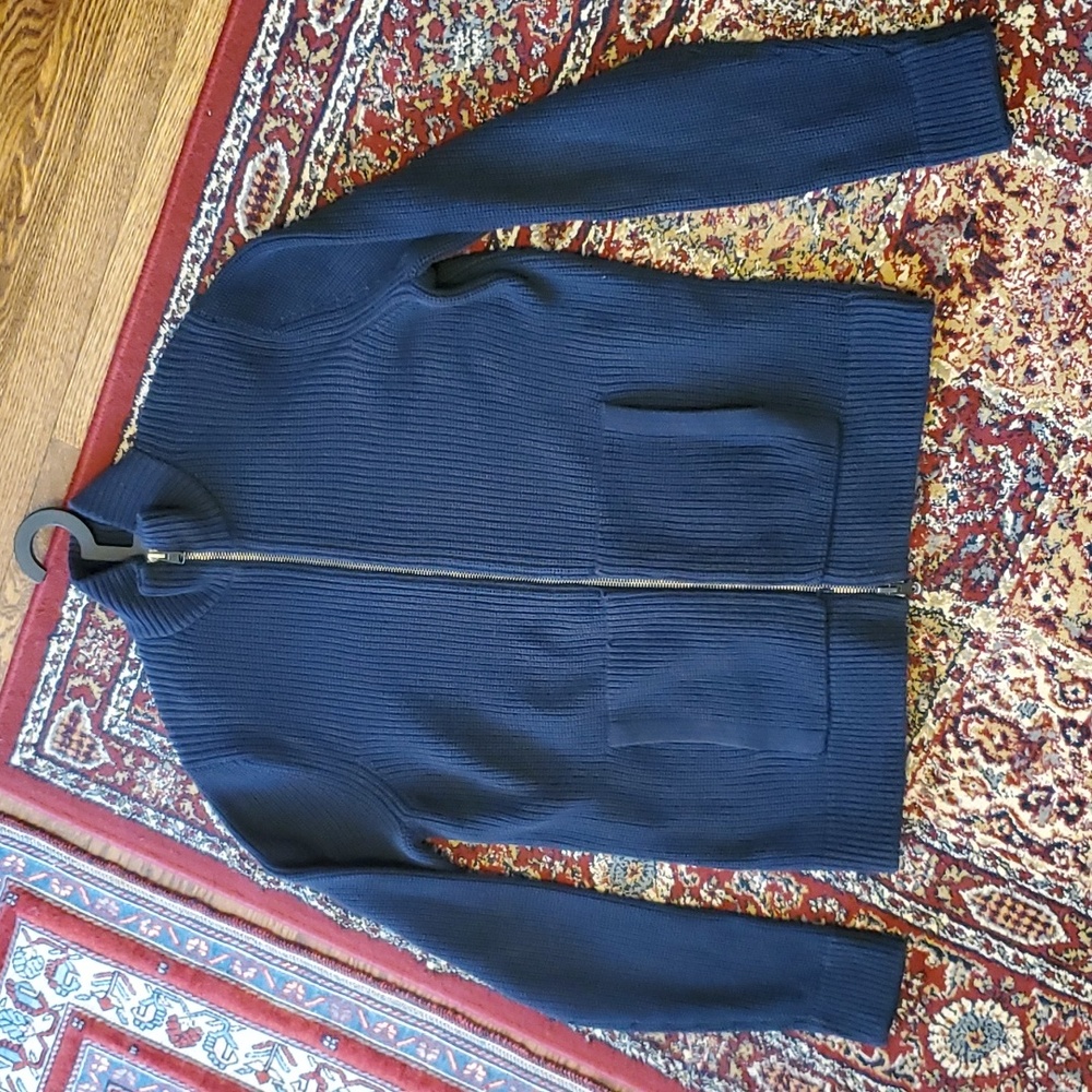 GAP Mockneck Sweater Jacket 100% Cotton - Picture 2 of 16